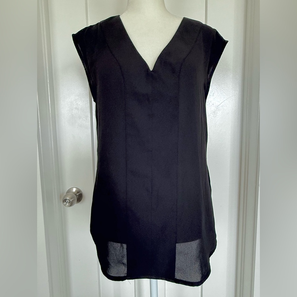 J J.Crew Black Sleeveless Tunic Top – XS
